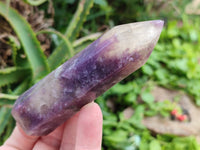 Polished Lepidolite with Pink Rubellite Tourmaline Crystals x 6 From Ambatondrazaka, Madagascar