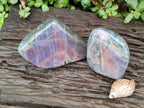 Polished Rare Purple Sunset Flash Labradorite Standing Free Forms x 2 From Madagascar
