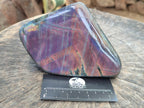 Polished Rare Purple Sunset Flash Labradorite Standing Free Forms x 2 From Madagascar