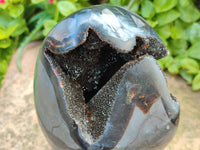 Polished Septerye Sauvage "Dragons Egg" Geode Standing Free Form x 1 From Mahajanga, Madagascar