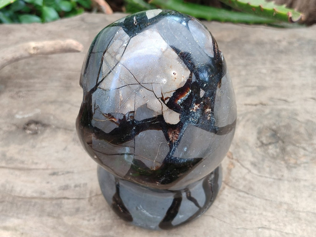 Polished Septerye Sauvage "Dragons Egg" Geode Standing Free Form x 1 From Mahajanga, Madagascar