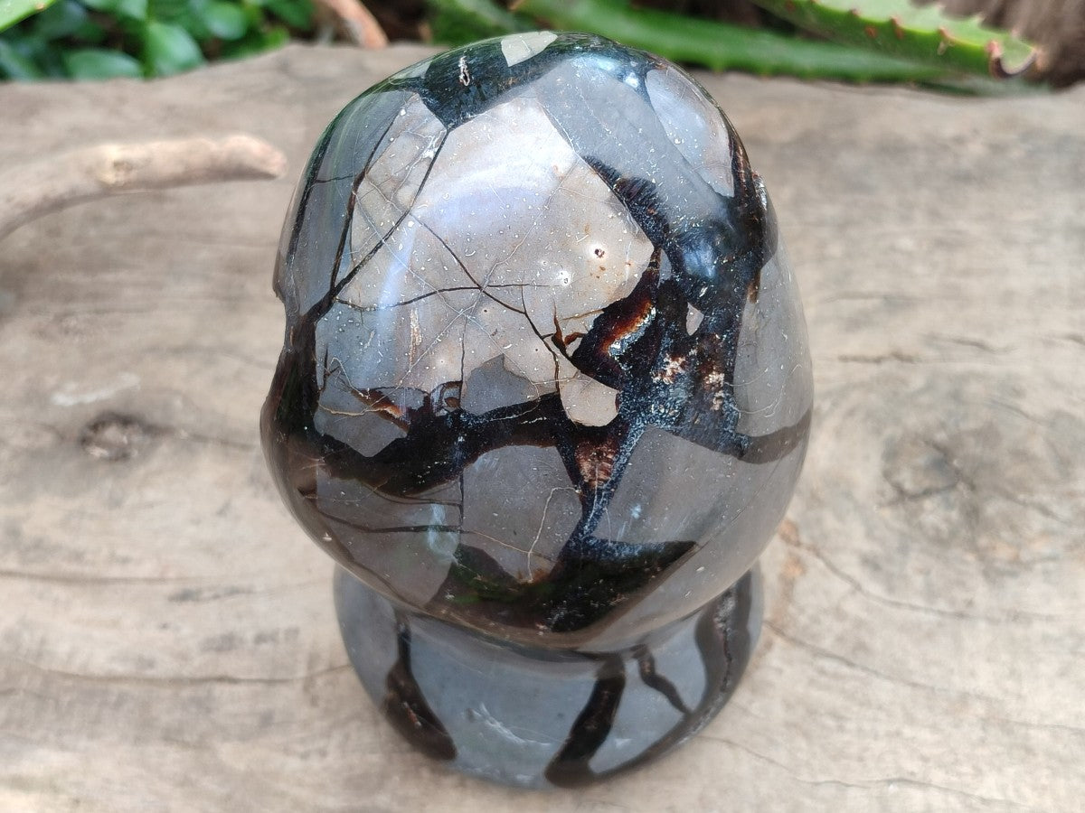 Polished Septerye Sauvage "Dragons Egg" Geode Standing Free Form x 1 From Mahajanga, Madagascar