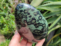 Polished Mixed Stromatolite Sphere and Standing Free Forms x 3 From Katsepy, Madagascar