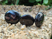 Polished Mini Black Tourmaline Free Forms x 35 From Madagascar