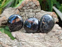 Polished Mini Black Tourmaline Free Forms x 35 From Madagascar