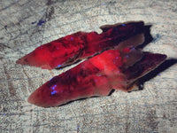 Natural Drusy Quartz Coated Spearhead Calcite Crystals x 35 From Albert's Mountain, Lesotho