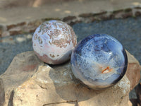 Polished Shashe River Agate Spheres x 5 From Shashe River, Zimbabwe