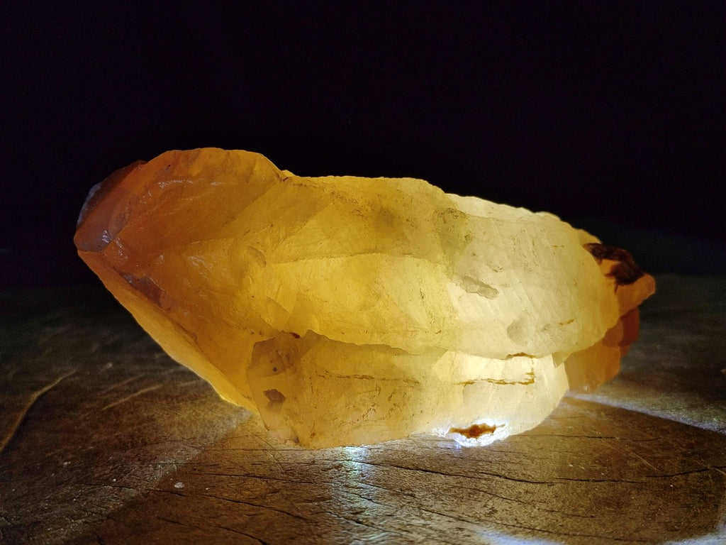 Natural Honey Aragonite Specimens x 3 From Namibia