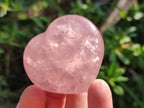 Polished Gemmy Rose Quartz Hearts x 8 From Madagascar