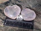Polished Gemmy Rose Quartz Hearts x 8 From Madagascar