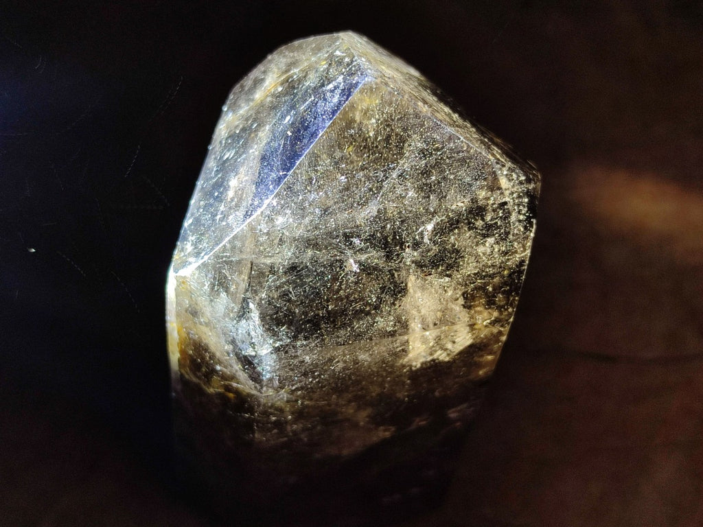 Polished Dark Smokey Marion Quartz Crystals x 2 From Madagascar