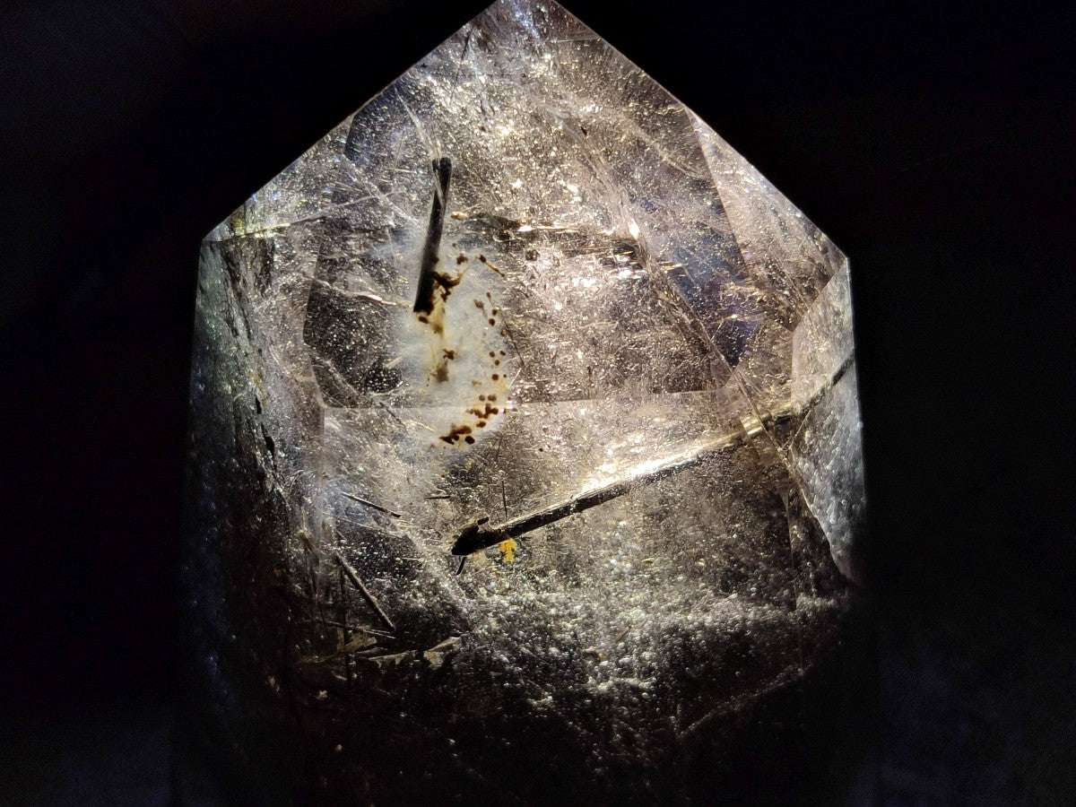 Polished Dark Smokey Marion Quartz Crystals x 2 From Madagascar