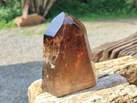 Polished Dark Smokey Marion Quartz Crystals x 2 From Madagascar