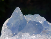 Natural Blue Celestite Geode Specimens x 2 From Sakoany, Madagascar
