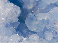 Natural Blue Celestite Geode Specimens x 2 From Sakoany, Madagascar