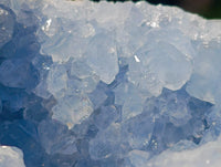 Natural Blue Celestite Geode Specimens x 2 From Sakoany, Madagascar