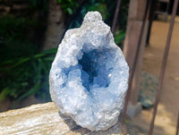 Natural Blue Celestite Geode Specimens x 2 From Sakoany, Madagascar
