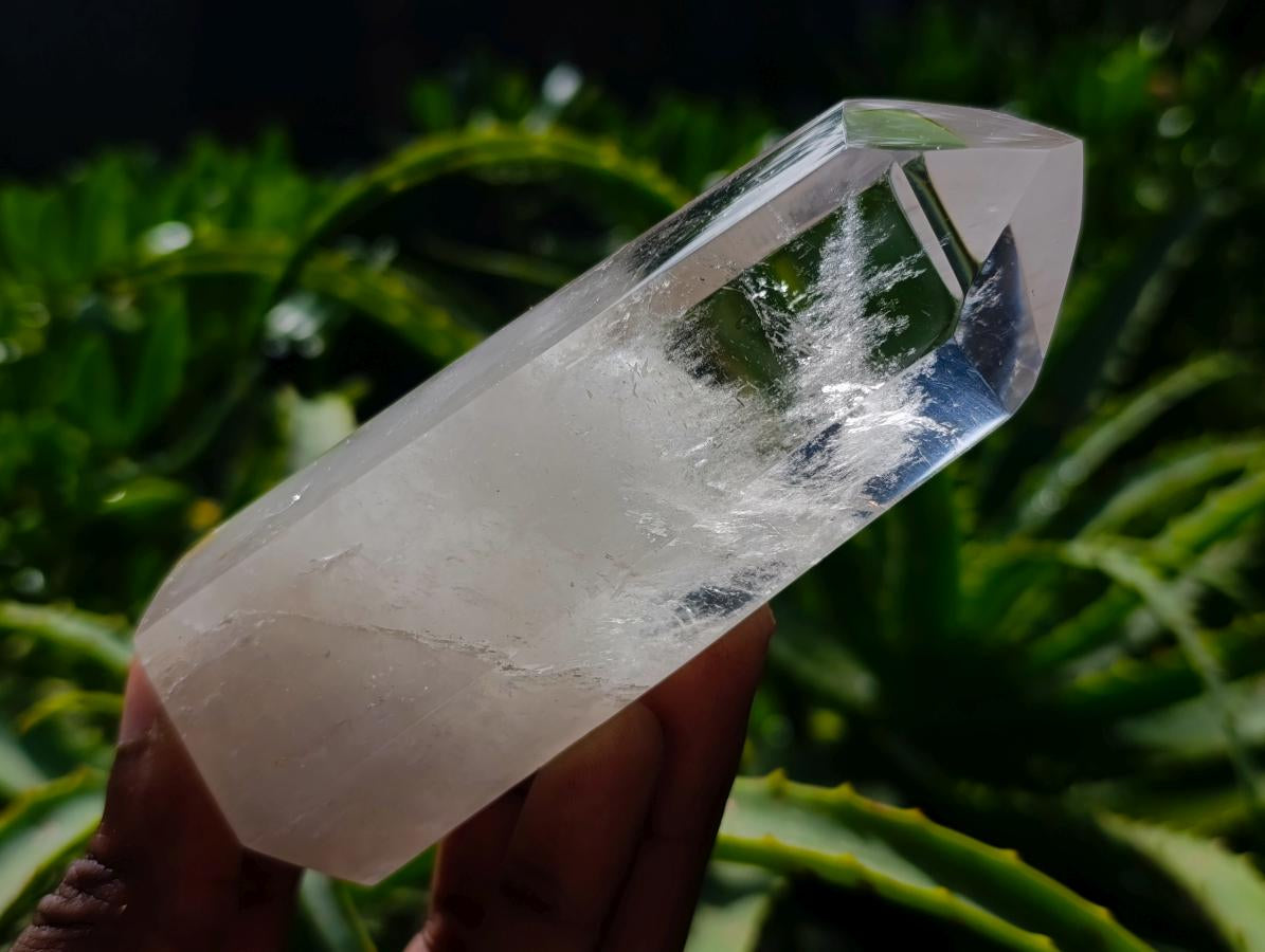 Polished Clear Quartz Crystals x 3 From Madagascar