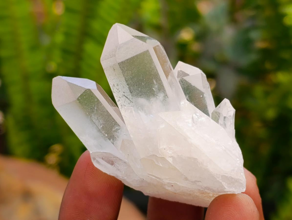 Natural Clear Quartz Clusters x 35 From Madagascar