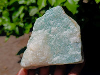 Natural Cobbed Aquamarine Specimens x 4 From Northern Cape, South Africa