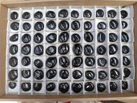 Polished Black Tourmaline Mini Galets x 70 From Madagascar