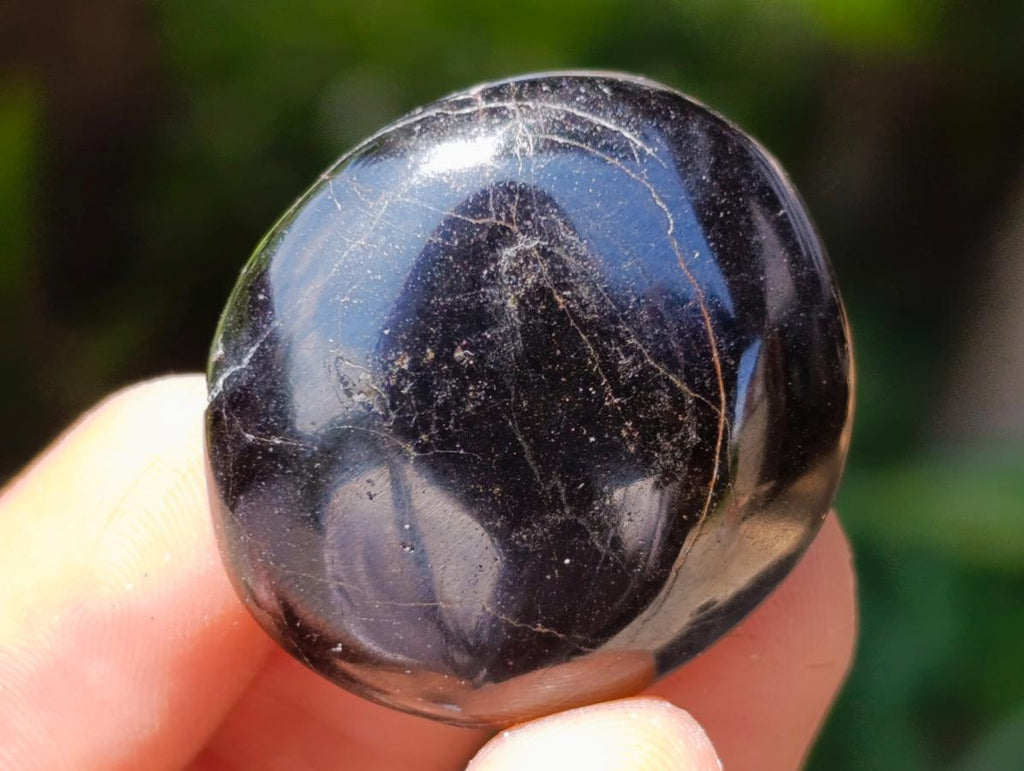 Polished Black Tourmaline Mini Galets x 70 From Madagascar