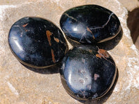 Polished Black Tourmaline Mini Galets x 70 From Madagascar