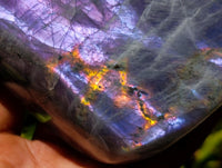 Polished Rare Purple Sunset Labradorite Standing Free Forms x 2 From Madagascar