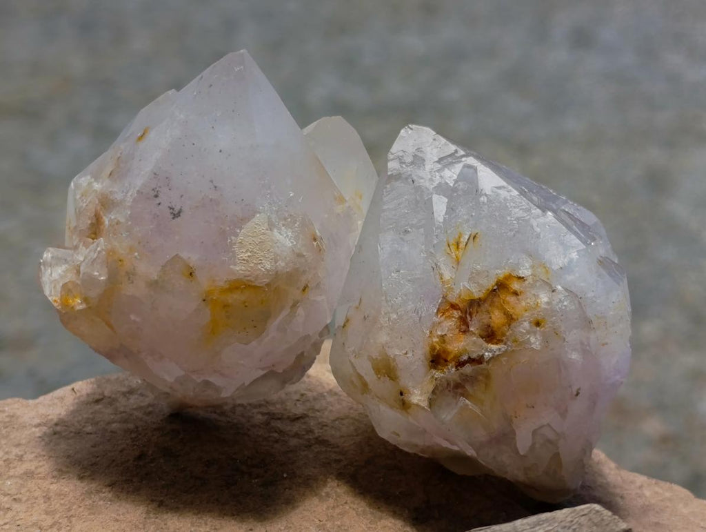 Natural Sunburst Amethyst Spirit Crystals x 20 From Boekenhouthoek, South Africa