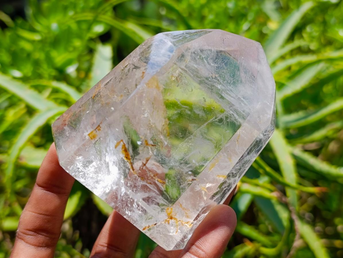 Polished Clear Quartz Crystals x 3 From Madagascar
