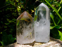 Polished Clear Quartz Crystals x 3 From Madagascar