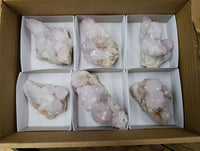 Natural Lilac Amethyst Spirit Quartz Clusters x 6 From Boekenhouthoek, South Africa