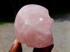Hand Made Gemmy Rose Quartz Skulls x 4 From Madagascar