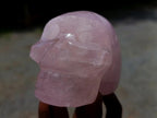 Hand Made Gemmy Rose Quartz Skulls x 4 From Madagascar