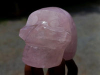 Hand Made Gemmy Rose Quartz Skulls x 4 From Madagascar