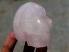 Hand Made Gemmy Rose Quartz Skulls x 4 From Madagascar
