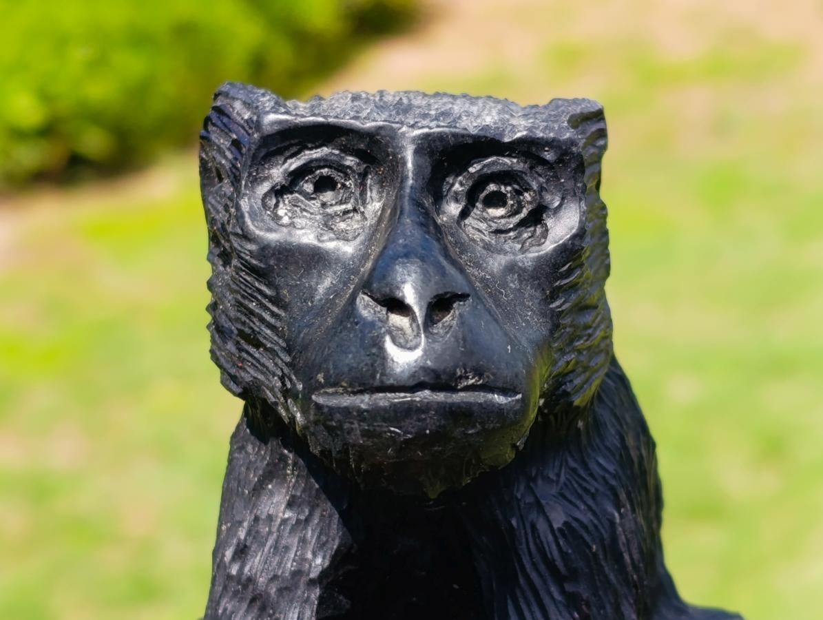 Hand Made Baboon Soapstone Carving x 1 From Zimbabwe