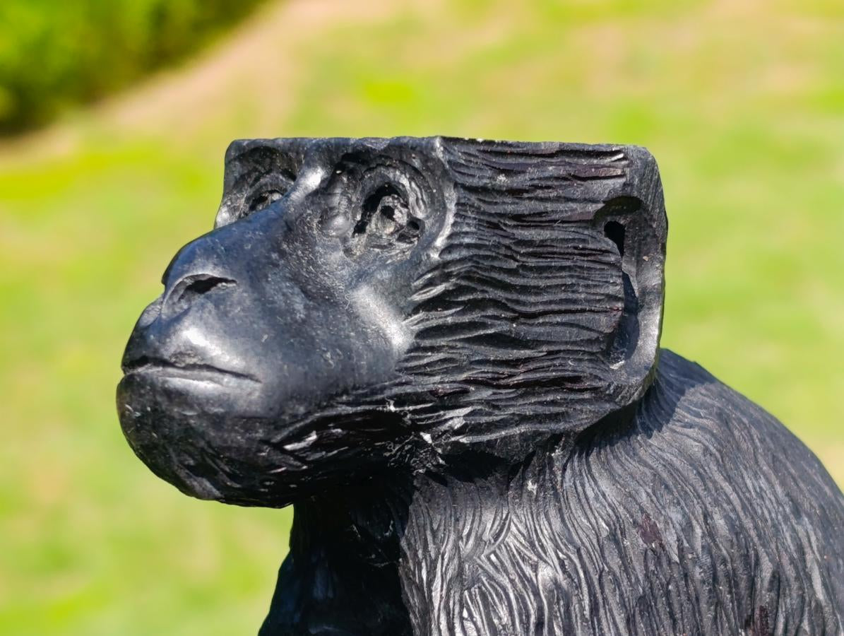 Hand Made Baboon Soapstone Carving x 1 From Zimbabwe