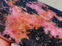 Polished Rhodonite Gemstone Crystals x 6 From Ambindavato, Madagascar