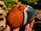 Polished Groovy Polychrome Jasper Standing Free Forms x 6 From NW Coast, Madagascar