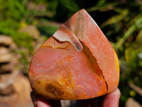 Polished Groovy Polychrome Jasper Standing Free Forms x 6 From NW Coast, Madagascar