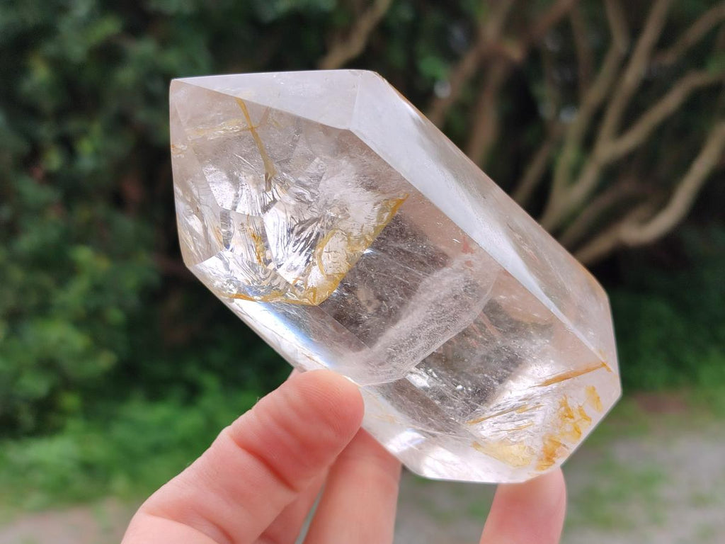 Polished Clear Quartz Crystals x 3 From Madagascar