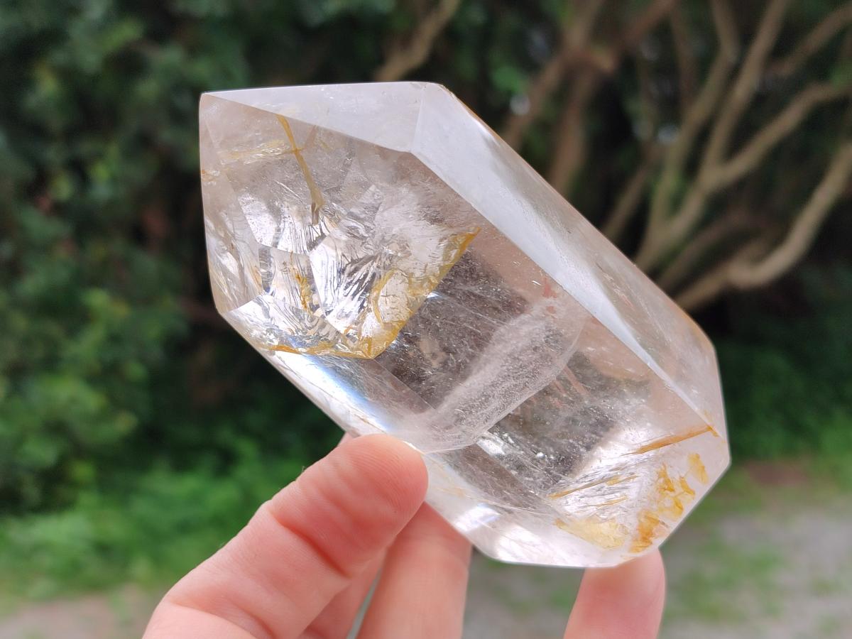 Polished Clear Quartz Crystals x 3 From Madagascar