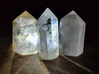 Polished Clear Quartz Crystals x 3 From Madagascar