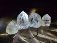 Polished Mixed Clear Quartz Crystals with Inclusions x 12 From Madagascar
