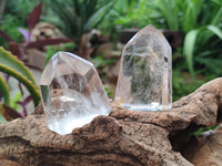 Polished Mixed Clear Quartz Crystals with Inclusions x 12 From Madagascar
