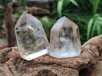 Polished Mixed Clear Quartz Crystals with Inclusions x 12 From Madagascar