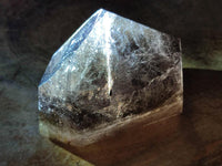 Polished Dark Morion Tourmalinated Smokey Quartz Crystal x 1 From Madagascar