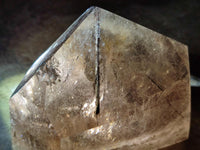 Polished Dark Morion Tourmalinated Smokey Quartz Crystal x 1 From Madagascar