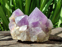 Natural Jacaranda Amethyst Crystal Clusters x 2 From Mumbwa, Zambia